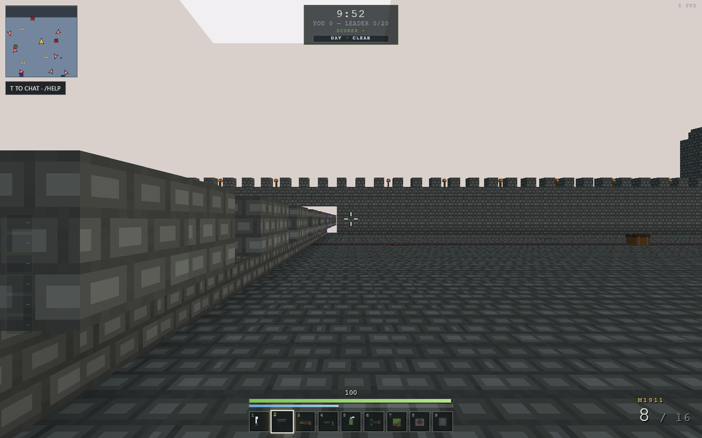 A procedurally generated BlockStrike map